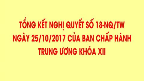 Triển khai thực hiện Kết luận số 09-KL/BCĐ và Công văn số 22-CV/BCĐ của Ban Chỉ đạo Trung ương về tổng kết Nghị quyết số 18-NQ/TW
