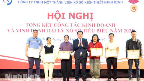 Năm 2025, Công ty TNHH MTV Xổ số kiến thiết Ninh Bình nộp ngân sách Nhà nước hơn 50 tỷ đồng