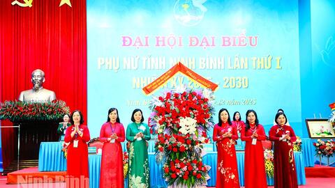 Đại hội đại biểu Phụ nữ tỉnh Ninh Bình lần thứ I, nhiệm kỳ 2025-2030 thành công tốt đẹp