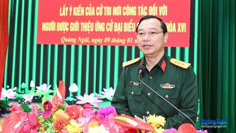 Nhất trí giới thiệu Thượng tá Trần Thế Phan ứng cử đại biểu Quốc hội khóa XVI