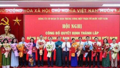Hướng tới Đại hội đại biểu Đảng bộ Cơ quan Ủy ban Trung ương MTTQ Việt Nam lần thứ I, nhiệm kỳ 2025-2030
