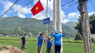 Xã Dương Quỳ thực hiện nhiều công trình, phần việc chào mừng Đại hội Đảng bộ xã lần thứ I