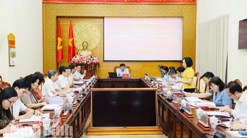Thường trực Tỉnh ủy làm việc với Ban Tuyên giáo và Dân vận Tỉnh ủy