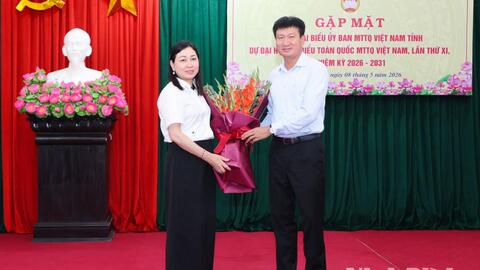 Gặp mặt Đoàn đại biểu tỉnh dự Đại hội đại biểu toàn quốc Mặt trận Tổ quốc Việt Nam lần thứ XI, nhiệm kỳ 2026-2031