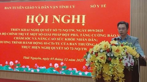 Thái Nguyên triển khai thực hiện Nghị quyết của Bộ Chính trị về lĩnh vực y tế