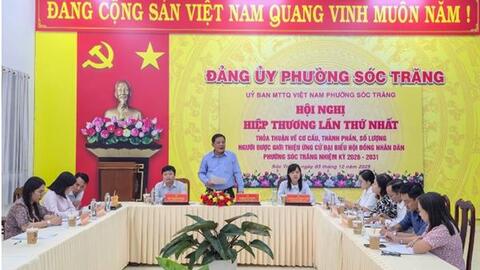 Hội nghị hiệp thương giới thiệu người ứng cử đại biểu HĐND xã, phường, nhiệm kỳ 2026-2031