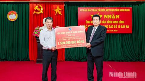 Ninh Bình kêu gọi tiếp tục ủng hộ khắc phục hậu quả bão số 11, 12 và mưa lũ