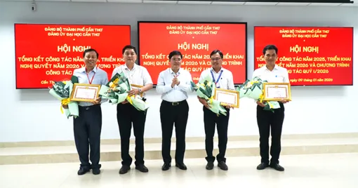 Đảng bộ Đại học Cần Thơ tổng kết công tác năm 2025 và triển khai nghị quyết năm 2026 