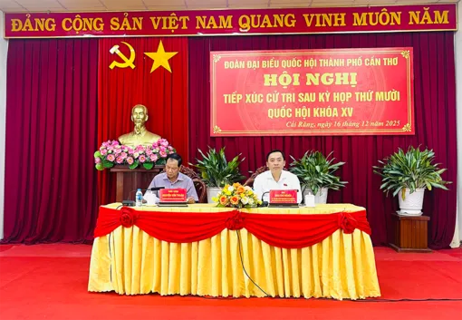 Đoàn đại biểu Quốc hội đơn vị TP Cần Thơ tiếp xúc cử tri phường Cái Răng 
