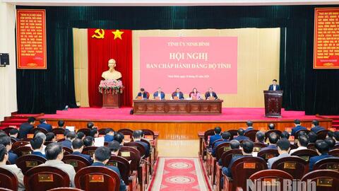 Ban Chấp hành Đảng bộ tỉnh cho ý kiến và thông qua điều chỉnh Quy hoạch tỉnh Ninh Bình thời kỳ 2021-2030, tầm nhìn đến năm 2050
