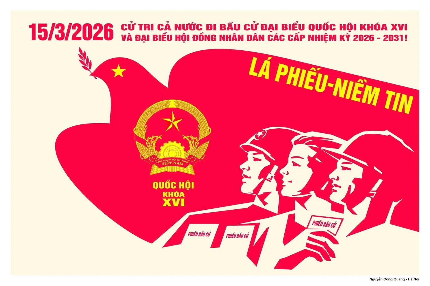 Quy trình 6 bước bỏ phiếu bầu cử Quốc hội khóa XVI và HĐND các cấp nhiệm kỳ 2026 -2031