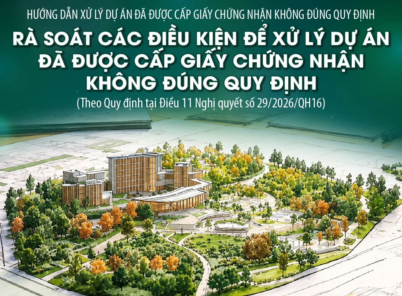 Rà soát các điều kiện để xử lý dự án đã được cấp giấy chứng nhận không đúng quy định