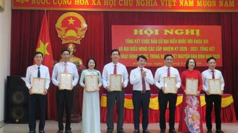 Xã Kiến Thụy biểu dương nhiều tập thể, cá nhân có thành tích xuất sắc trong cuộc bầu cử đại biểu Quốc hội khoá XVI và đại biểu HĐND các cấp nhiệm kỳ 2026 - 2031
