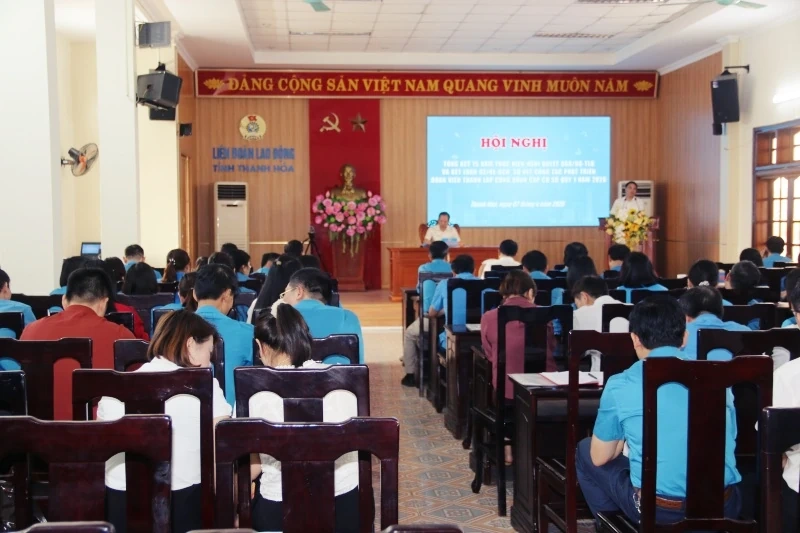 Công đoàn Thanh Hóa thành lập mới 11 công đoàn cơ sở
