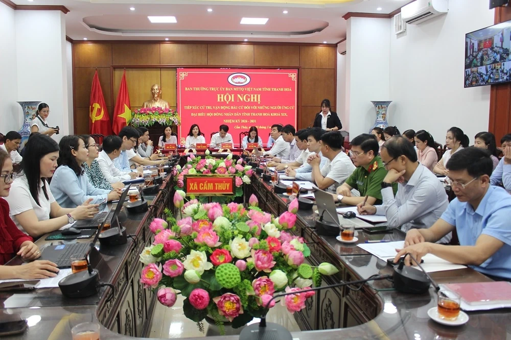 Ứng cử viên đại biểu HĐND tỉnh tiếp xúc cử tri đơn vị bầu cử số 11