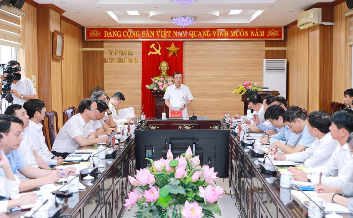 Bí thư Tỉnh ủy Lê Đức Thái: Đổi mới công tác Tuyên giáo, Dân vận - phải lấy hiệu quả thực tiễn và sự đồng thuận của Nhân dân làm thước đo