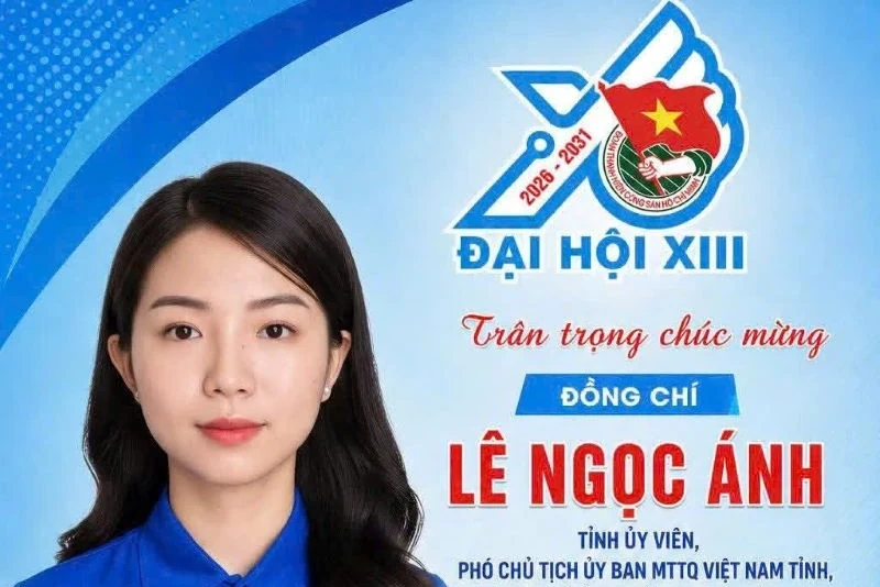 Bí thư Tỉnh đoàn Thanh Hóa Lê Ngọc Ánh tái cử Ủy viên Ban Chấp hành Trung ương Đoàn