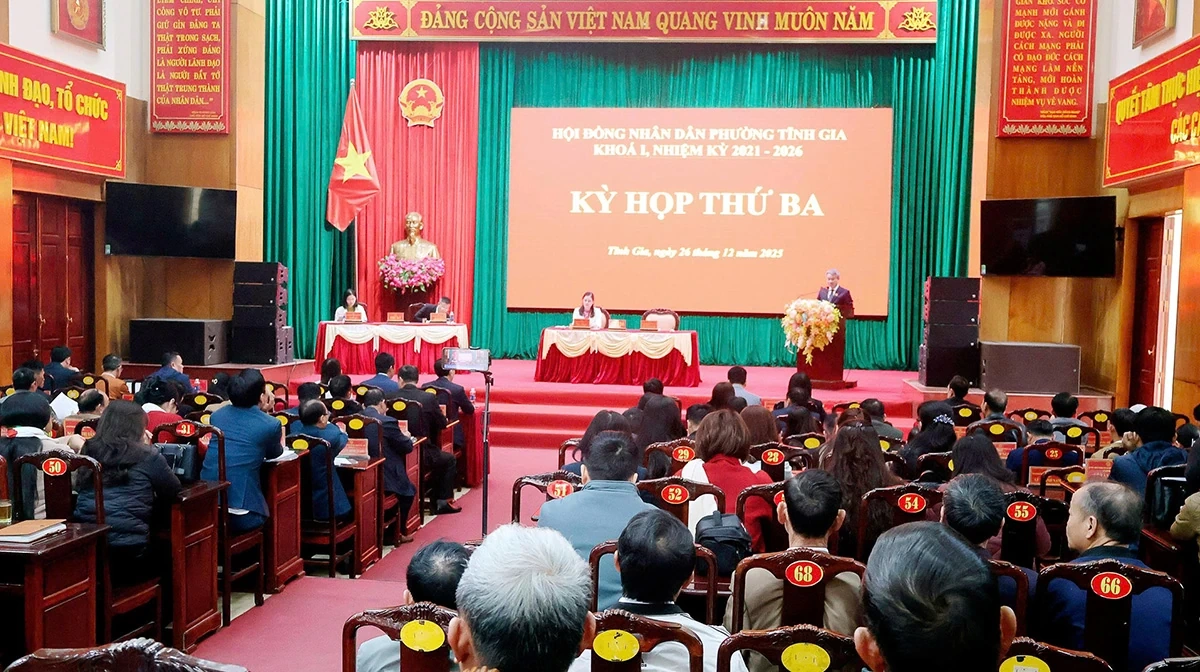 Năm 2025, phường Tĩnh Gia có 17/21 chỉ tiêu chủ yếu đạt và vượt kế hoạch