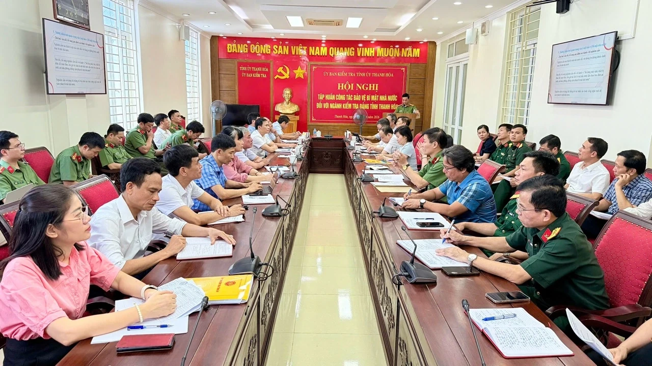 Tập huấn công tác bảo vệ bí mật Nhà nước trong hoạt động ngành Kiểm tra Đảng