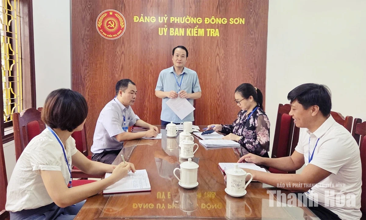 Đảng bộ phường Đông Sơn nâng cao chất lượng kiểm tra, giám sát