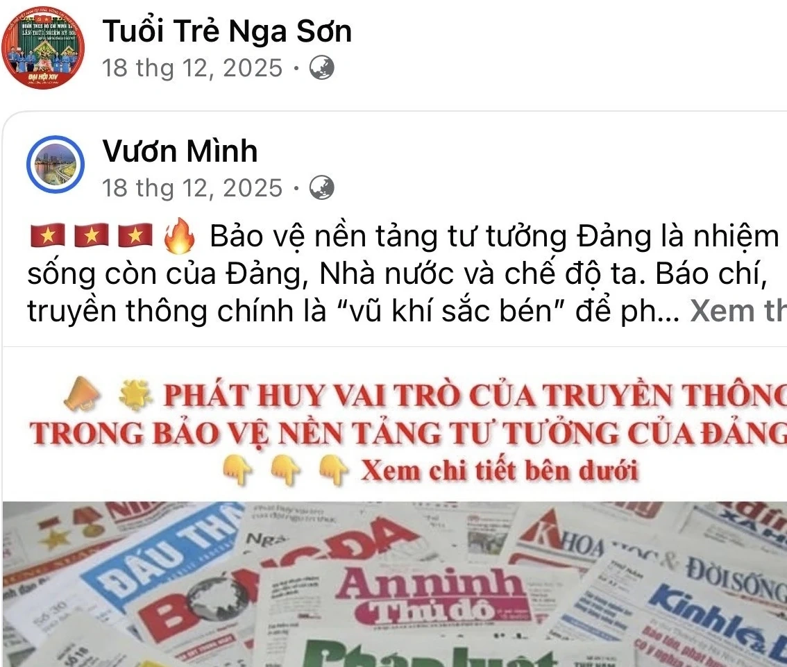 Đảng ủy xã Nga Sơn chú trọng bảo vệ nền tảng tư tưởng của Đảng