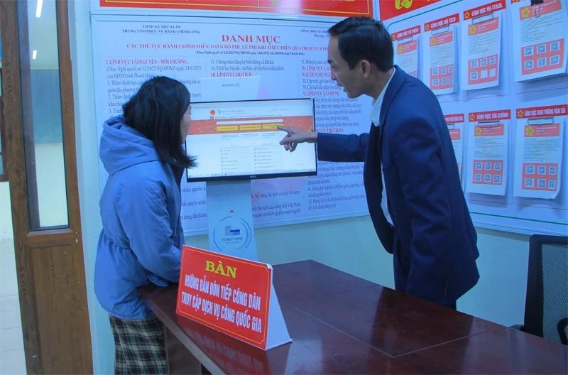 Như Xuân đẩy mạnh cải cách hành chính gắn với chuyển đổi số