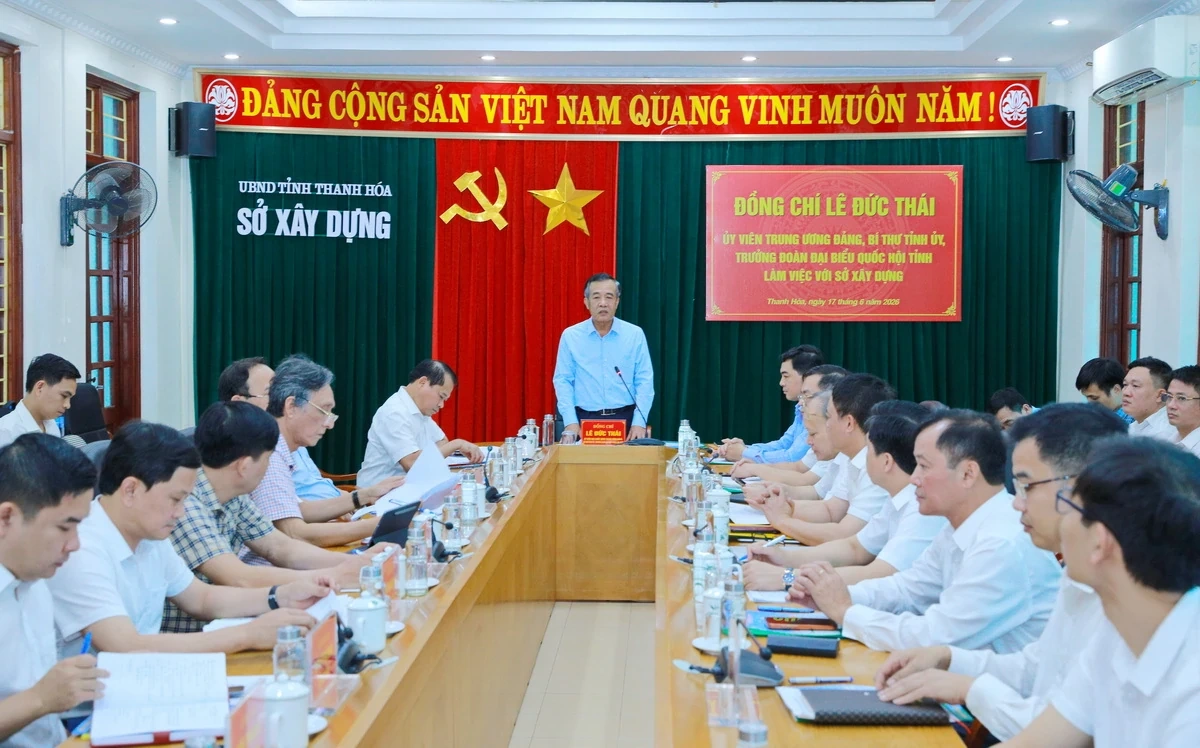 Bí thư Tỉnh ủy Lê Đức Thái: Ngành Xây dựng phải đổi mới mạnh mẽ tư duy quản lý, chủ động kiến tạo không gian phát triển