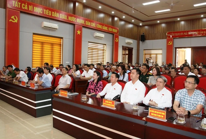 Đại biểu Quốc hội tiếp xúc cử tri phường Quang Trung sau kỳ họp thứ nhất, Quốc hội khóa XVI