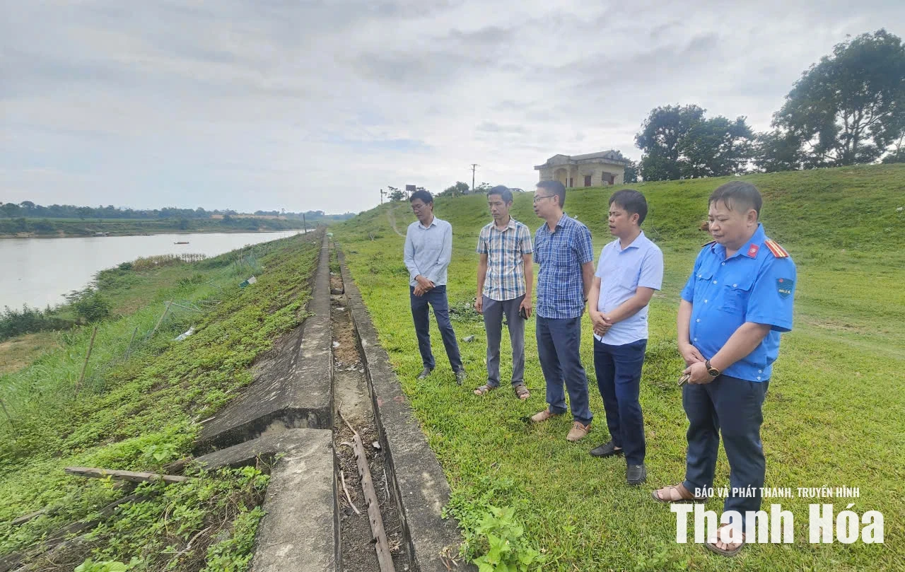 Kiểm tra các tuyến đê, kè xung yếu trước mùa mưa bão