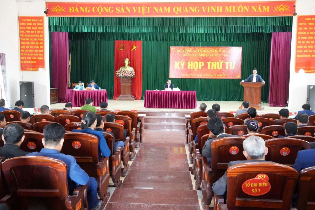 HĐND xã Hoằng Tiến thông qua 23 chỉ tiêu phát triển năm 2026