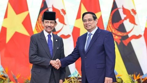 Thủ tướng Phạm Minh Chính hội kiến Quốc vương Brunei