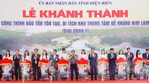 Thủ tướng Phạm Minh Chính dự lễ khánh thành dự án bảo tồn, tôn tạo di tích Him Lam