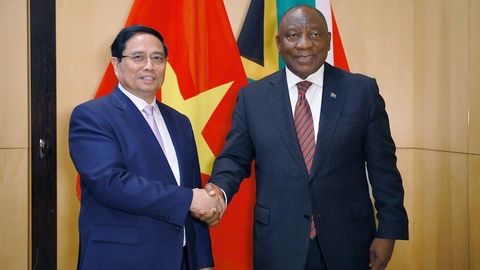 Thủ tướng Phạm Minh Chính và Tổng thống Nam Phi tuyên bố nâng cấp quan hệ song phương lên Đối tác Chiến lược