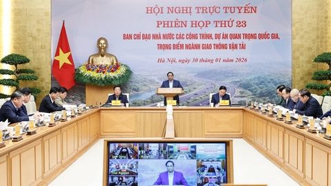 Thủ tướng chủ trì phiên họp thứ 23 Ban Chỉ đạo các dự án, công trình GTVT