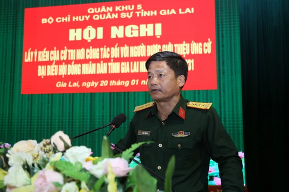Giới thiệu Đại tá Phạm Văn Đạt tham gia ứng cử đại biểu HĐND tỉnh nhiệm kỳ 2026-2031