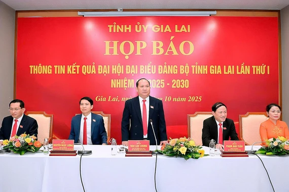 Họp báo thông tin kết quả Đại hội đại biểu Đảng bộ tỉnh Gia Lai lần thứ I, nhiệm kỳ 2025-2030