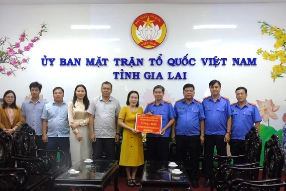 Ngành Kiểm sát Gia Lai quyên góp 185 triệu đồng giúp đồng bào bị ảnh hưởng bởi bão số 10