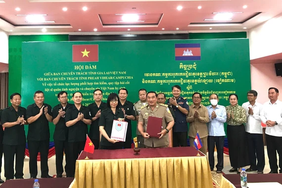 Phấn đấu tìm kiếm, quy tập được 7-10 hài cốt liệt sĩ hy sinh trên địa bàn tỉnh Preah Vihear