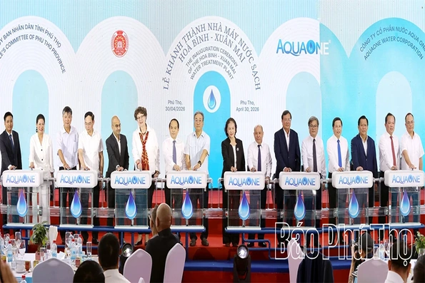 Khánh thành Nhà máy nước sạch Hòa Bình - Xuân Mai, cấp nước cho khoảng 1,5 triệu người