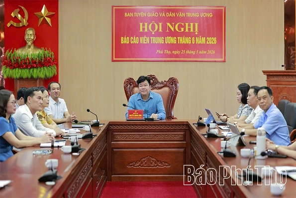 Hội nghị Báo cáo viên Trung ương tháng 6/2026