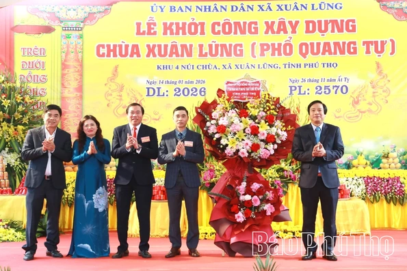Khởi công công trình tu bổ, tôn tạo Di tích quốc gia chùa Xuân Lũng