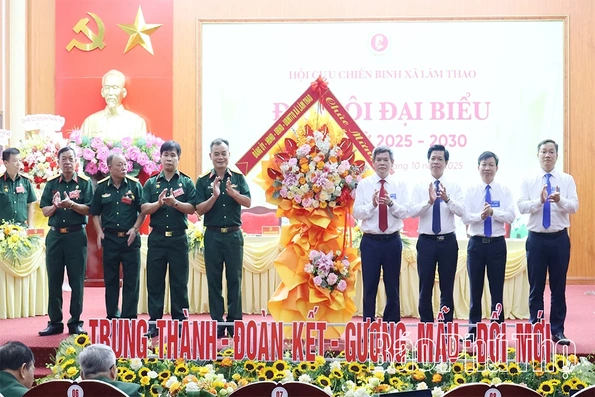 Đại hội Đại biểu Hội Cựu chiến binh xã Lâm Thao lần thứ I, nhiệm kỳ 2025-2030