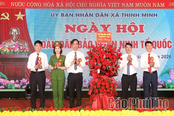 Xã Thịnh Minh tổ chức điểm Ngày hội Toàn dân bảo vệ an ninh Tổ quốc
