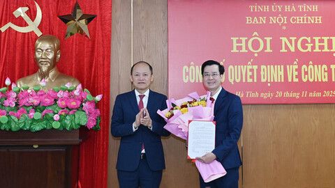 Đồng chí Nguyễn Thanh Điện giữ chức Phó Trưởng ban Thường trực Ban Nội chính Tỉnh ủy