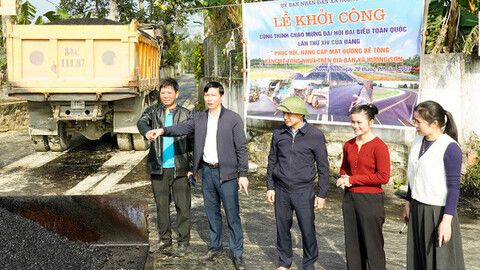 Thiết thực các công trình, phần việc chào mừng Đại hội Đảng toàn quốc