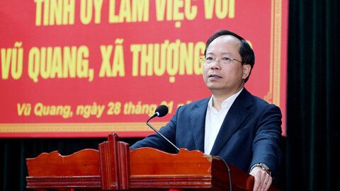 Các xã Vũ Quang, Thượng Đức cần phát huy đoàn kết, tăng tốc phát triển để nâng cao đời sống Nhân dân