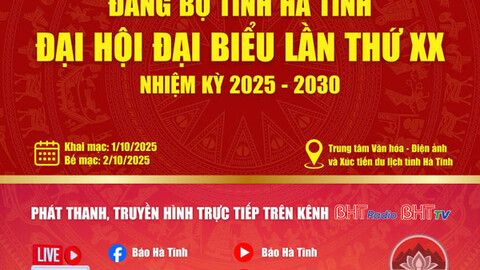 Đại hội Đảng bộ tỉnh lần thứ XX được trực tiếp trên các nền tảng của Báo Hà Tĩnh