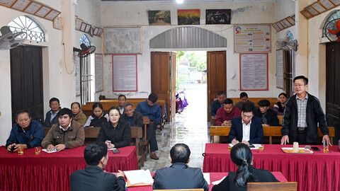 Sinh hoạt chi bộ - ngày hội góp ý văn kiện đại hội Đảng tại Hà Tĩnh