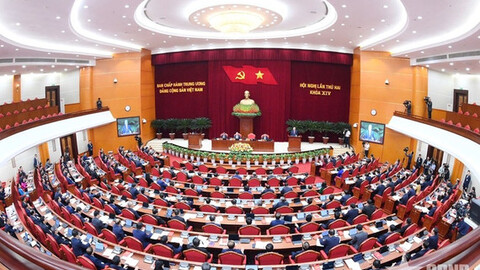 Thông cáo báo chí về ngày làm việc thứ hai Hội nghị Trung ương 2 khoá XIV