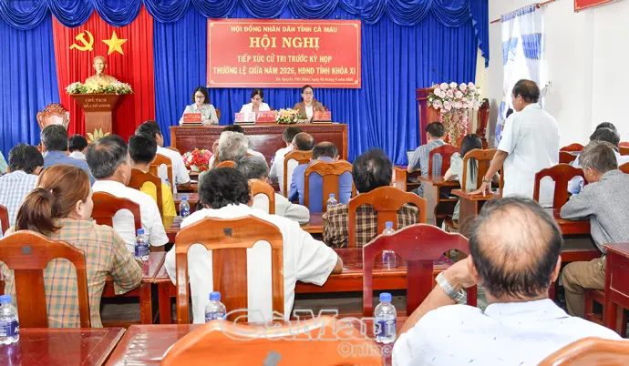 Đại biểu HĐND tỉnh tiếp xúc cử tri trước kỳ họp giữa năm 2026